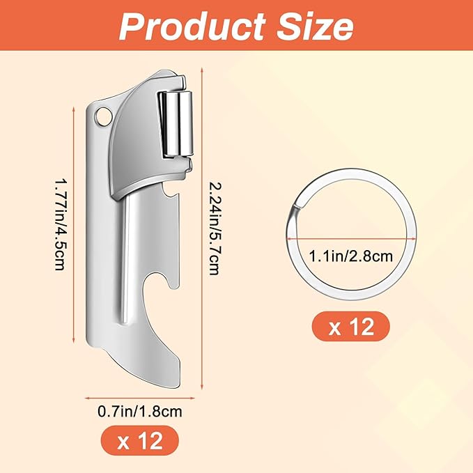 12 Pieces Military Style Can Openers