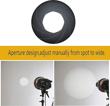 Alluneitter Bowens Mount Snoot, Strobe Video Snoot Conical Projector snoot