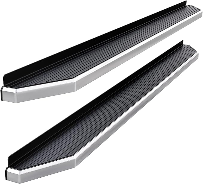APS Polished Running Boards Compatible with Ram 1500 2009-2018 Crew Cab & Ram 2500 3500 2010-2026 (Side Steps Side Bars) 6in Wide 304 Stainless Steel
