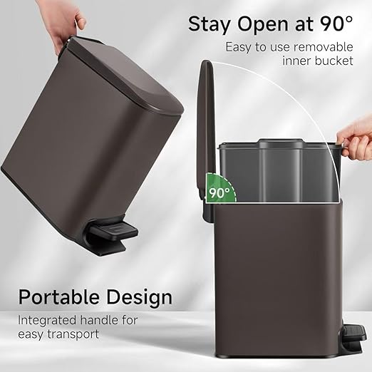 TIPGO Slim Bathroom Trash Can