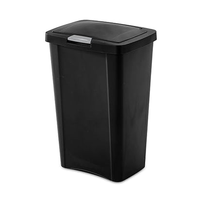 Sterilite 13 Gallon TouchTop Narrow Plastic Wastebasket
