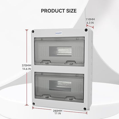 MOLLOM 24 Way Circuit Breaker MCB Distribution Protection Box