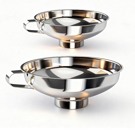 2-Pack Canning Funnels, Wide Mouth & Regular Mouth Kitchen Funnels