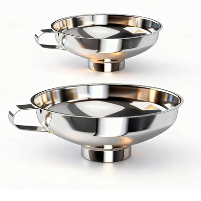 2-Pack Canning Funnels, Wide Mouth & Regular Mouth Kitchen Funnels