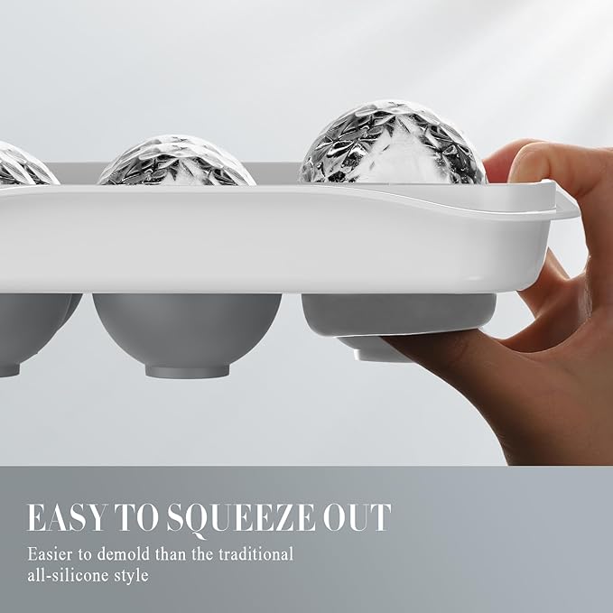 Round Ice Cube Mold with Lid