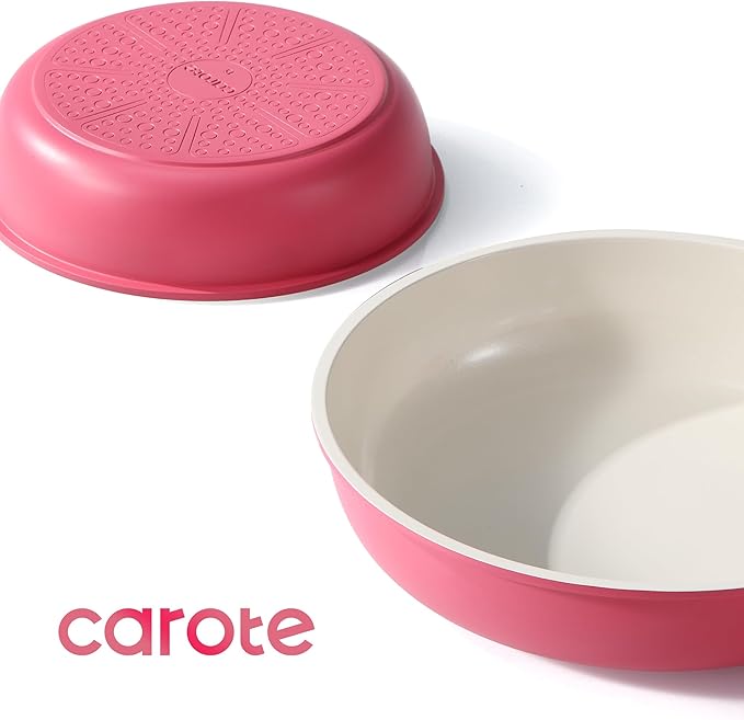 CAROTE 18Pcs Ceramic Cookware Set