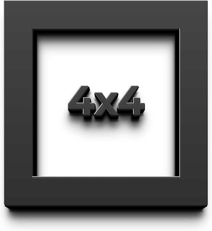 4x4 Black Shadow Box Frame