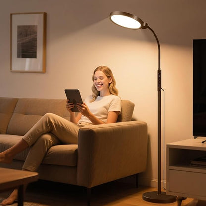 Morfone Light Therapy Lamp, 11000 Lux UV-Free Floor Sun Light Lamp
