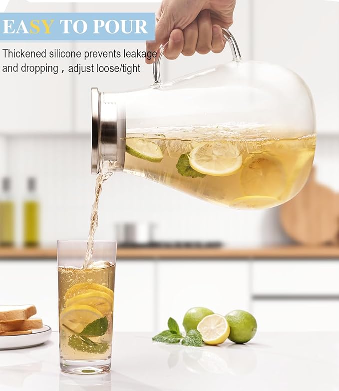 LUNA & MANTHA Glass Pitcher