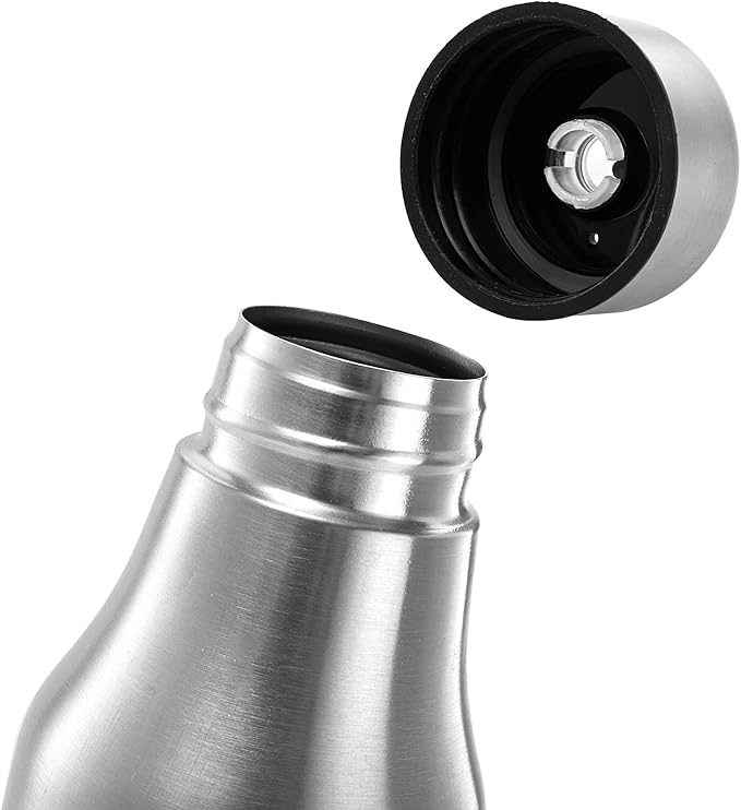 Foraineam 2 Pieces Olive Oil Dispenser Bottle 30 oz Stainless Steel Leakproof