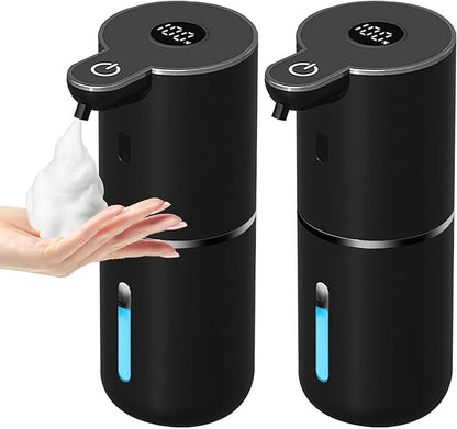 OHIFAST 2 Pack Automatic Foaming Soap Dispenser Touchless, USB Rechargeable