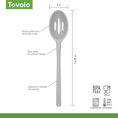 Tovolo Flex Core Silicone Slotted Deep Spoon