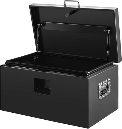 30" Truck Tool Box,Heacy Duty Metal Storage Organizer with Strong locking tongue,Trailer Tongue Box with Safe Hinge, for Truck,Pickup,RV,Garage,Best gift for family and friend,Black Power Coating
