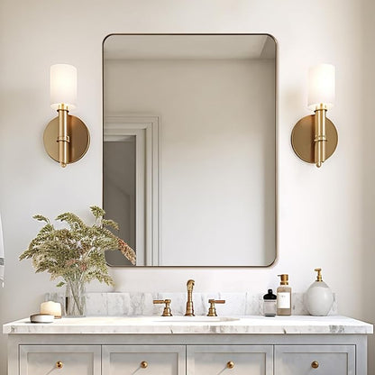 ANDY STAR 36”x48”Gold Bathroom Mirror