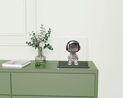 Fully Assembled Acrylic Display Case, 6 Inch Clear Acrylic Box for Display Collectible, Countertop Alternative Glass Case for Home Storage and Organizing Toys