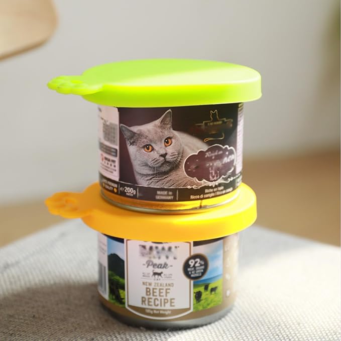 Food Can Covers/4 Pack/Universal BPA Free Silicone Dog Cat Food Tin Lids