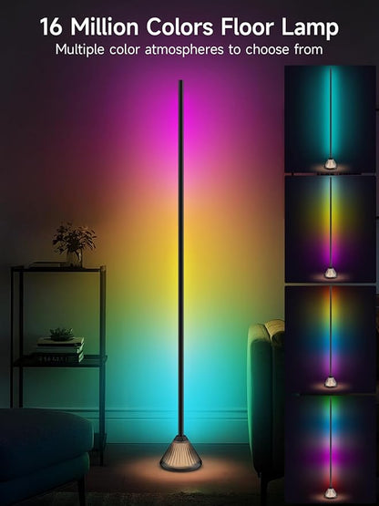 Tyute Corner Floor Lamp, Smart RGB LED Corner Lamp