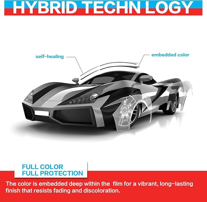 Gloss White Carbon Fiber Vinyl Wrap with Nano Air Release Technology,Anti-Wrinkle - Premium Paint Protection Film Roll for Car (Gloss White, 3ft x 5ft)