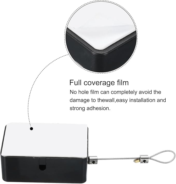 MECCANIXITY Punch Free Automatic Sensor Door Closer 78.7" Retractable Cable Lock