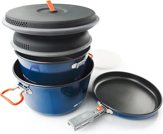 GSI Outdoors Bugaboo Base Camper, High-Efficiency Cookset ??Ceramic Non-Stick Coated