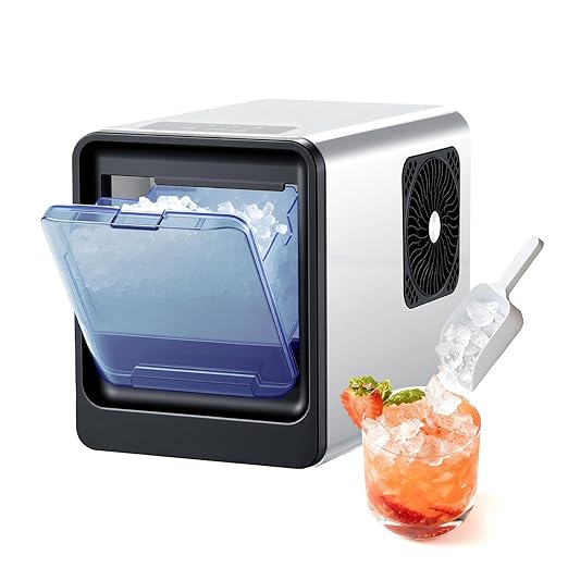 VEVOR Countertop Ice Maker, 33 lbs per Day, Self-Cleaning Portable Machine