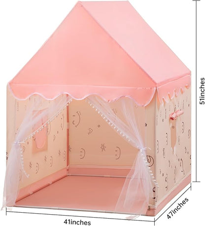 Kids' Play Tents Children's Tent Girls Large Playhouse Toddler Castle Play Tent Children Indoor Outdoor Playground Birthday Gift
