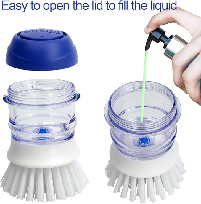 CELOX Dish Scrubber with Soap Dispenser