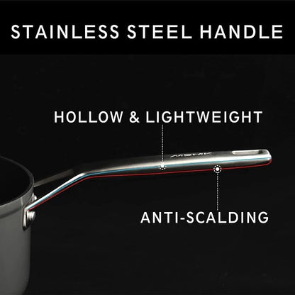 MsMk Square Grill Pan with lid, Stay-Cool Handle, Each Ridge Nonstick, Oven Safe Dishwasher Safe Induction Grill pans for Stove Tops, Square Frying Pan, Bacon Pan, Indoor Chicken Skillet, 11-Inch