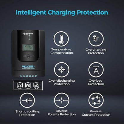 Renogy Solar Charge Controller Rover 40A 12V24V Auto Parameter DC Input MPPT