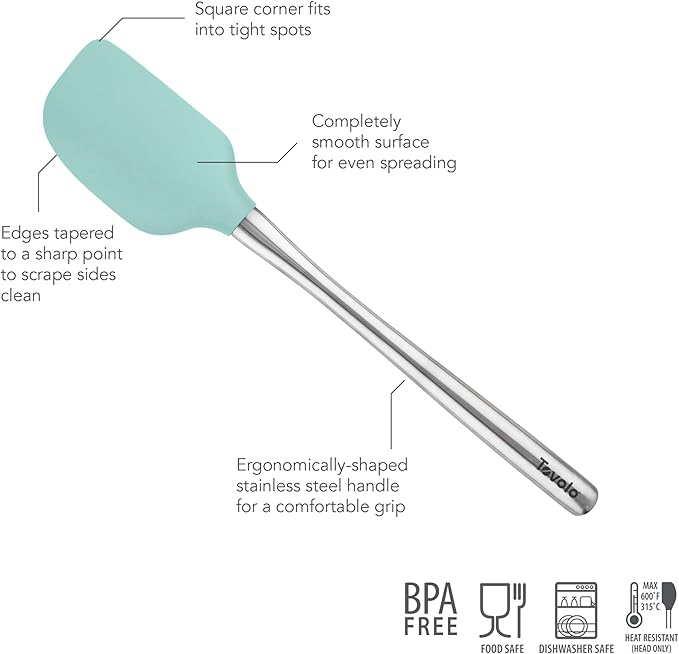 Tovolo Flex-Core Silicone Spatula Metal Handle