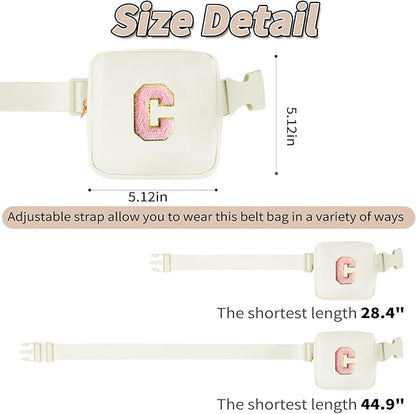 Customized Birthday Gifts for 2 3 4 5 6 7 8 9 10 11 Year Old Girls - Mini Fanny Pack Cute Crossbody Bag Trendy Stuff,Graduation Gifts for Girls Teens Kids Daughter Sister Her - Cream,C