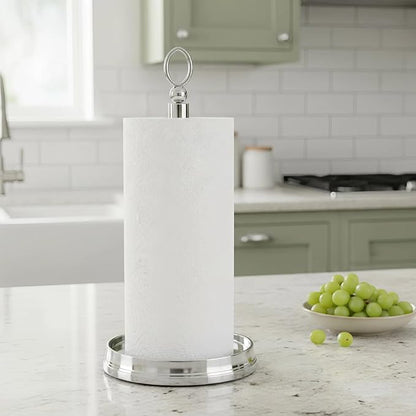 KASUNTO Paper Towel Holder Steel Paper Holder countertop，Black Paper Towel