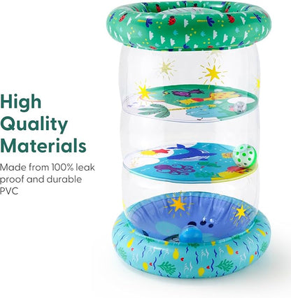The Peanutshell Inflatable Tummy Time Roller - Crawling Toys for Babies, Soft & Supportive Baby Tummy Time Roller, Water-Friendly Crawling Toys for 6-12 Months - Land and Sea