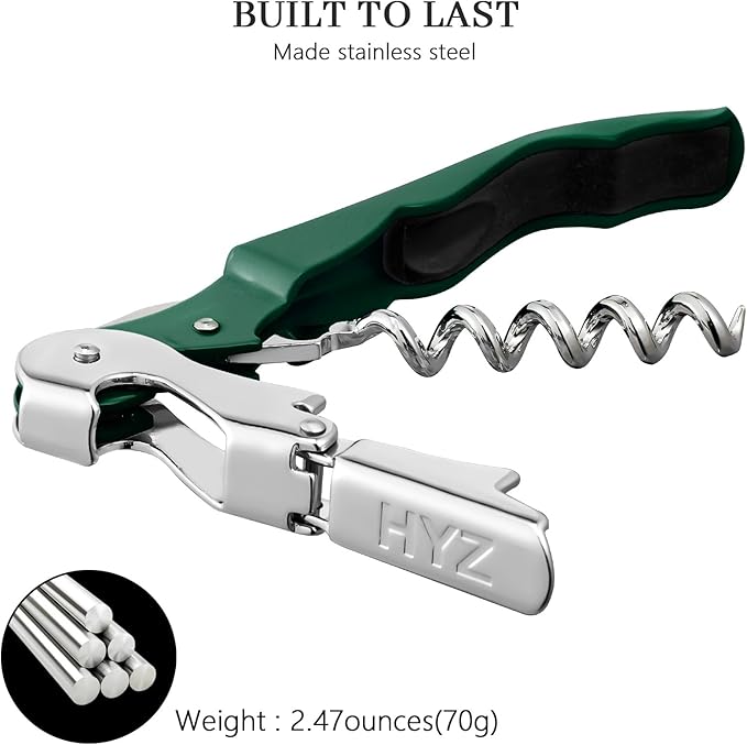 HYZ 2-Pack Wine Opener Waiter Corkscrew, Professional Wine Key