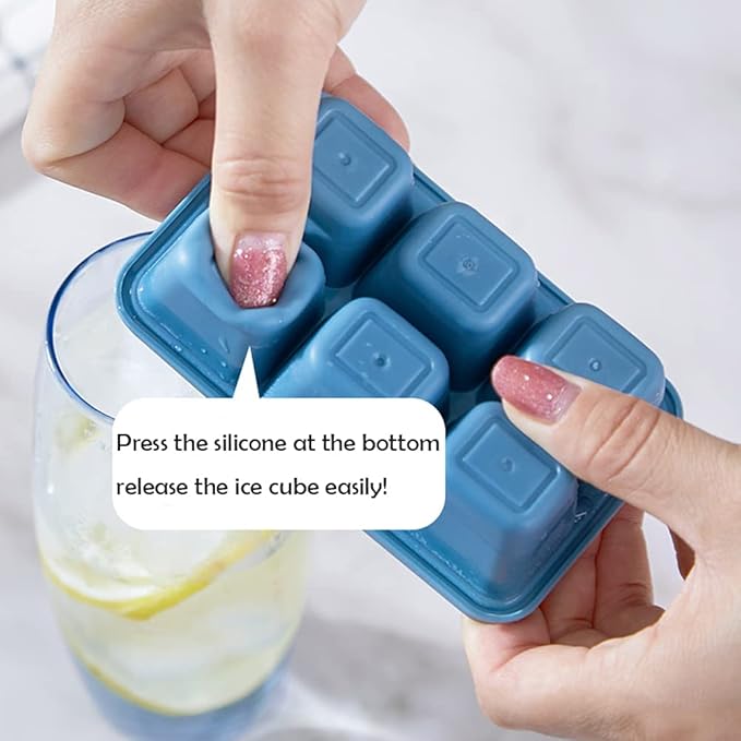 Ice Cube Trays for Freezer 3 Pack