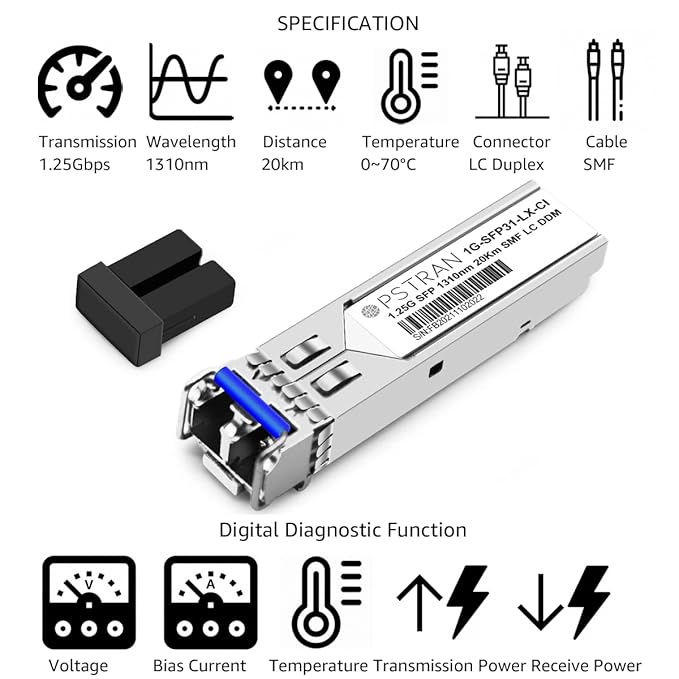 OPSTRAN 1000BASE-LX/LH SFP Optical Transceiver Module Compatible