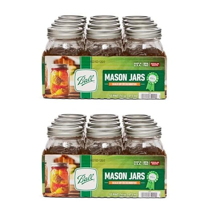 Ball Regular Mouth Glass Mason Jars