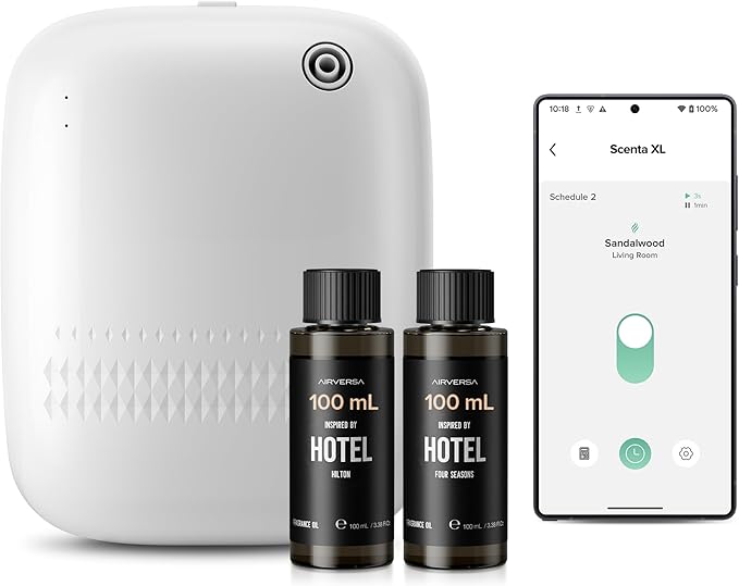 Smart Waterless Essential Oil Diffuser Hotel Scent Starter Kit