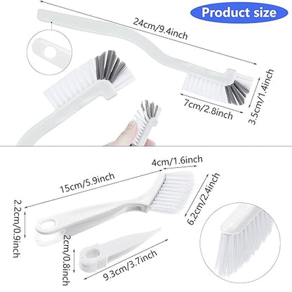 Patelai 4 Pieces Cleaning Brush Sets Small Scrub Brush Household Use