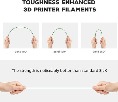 FLASHFORGE PLA Filament 1.75mm, 3D Printer Filament 1kg (2.2lbs) Spool, Dimensional Accuracy +/- 0.02mm, 3D Printing Filament Easy to Use and Fits for Most FDM 3D Printers (Green)