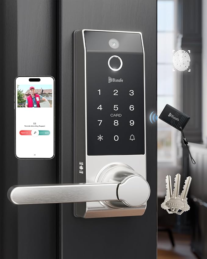 Smart Lock Doorbell Fingerprint Smart Door Lock Deadbolt