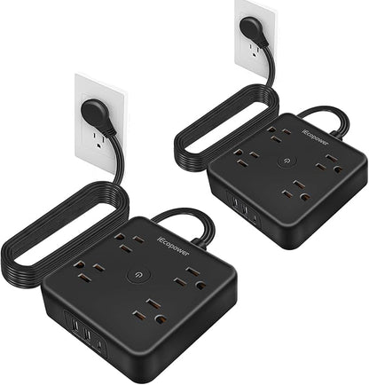 Surge Protector Power Strip 15 ft Cord, Long Power Strip