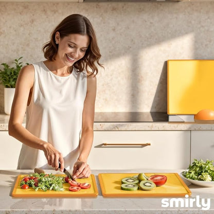 SMIRLY Plastic Cutting Board Set