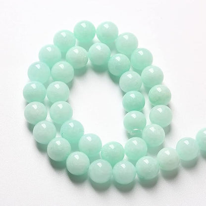 6MM 60PCS Natural Stone Amazonite Chalcedony Loose Beads for Jewelry Making DIY Bracelet Necklace 1 Strand
