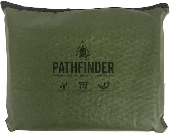The Pathfinder School All Purpose Emergency Survival Blanket (OD Green)