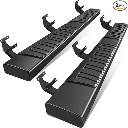 PZ 6 inch Black Aluminum Alloy Running Boards Compatible with 2015-2024 Ford F-150,2017-2024 Ford F250 F350 F450 F550 Super Cab Side Step Nerf Bars