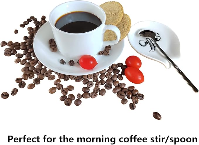 Coffee Spoon Rest, Small Ceramic Coffee Spoon Holder, Porcelain Spoon Holder