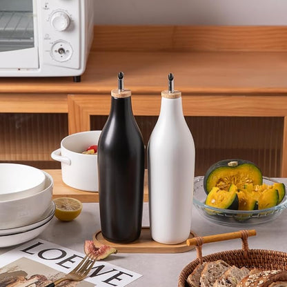 Sweejar Matte Ceramic Olive Oil Dispenser Bottles