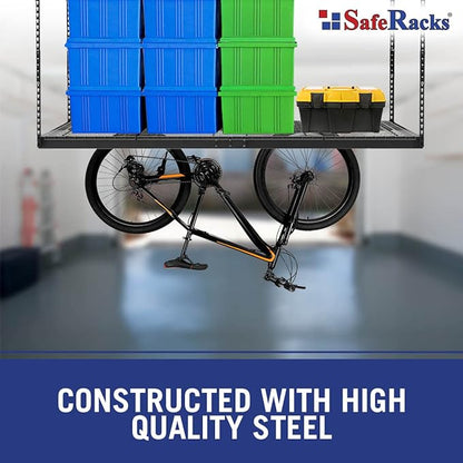 SafeRacks Overhead Garage Storage Rack, Heavy Duty Racks