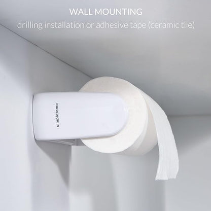 simpletome Paper Towel Holder ONE Hand Tear Adaptive Tension Arm Adjustable